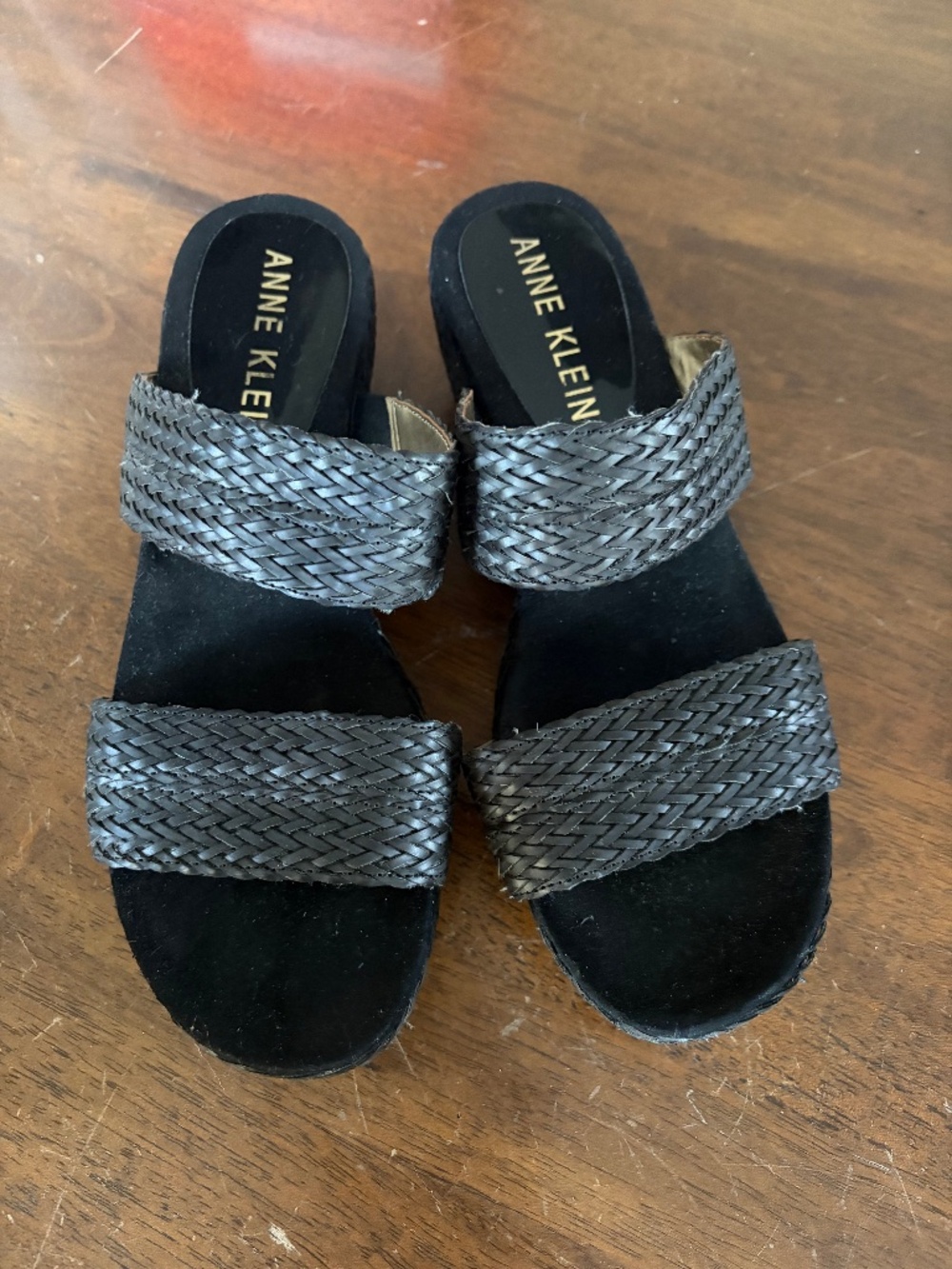 Anne Klein Women's Akzala Open Toe Casual Slide Sandals Size 8